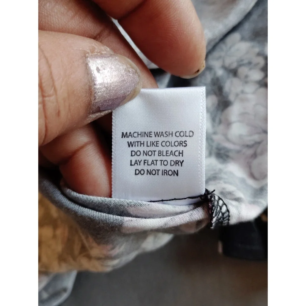 NWT 78 & Sunny Women Babydoll Floral Gypsy Sailwind V Neck Ruffle Top M-MSRP$69 - Picture 8 of 12